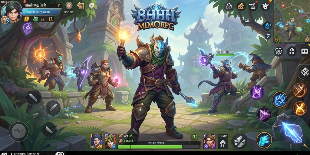 Tampilan gameplay menarik di dunia fantasi 8HHH.
