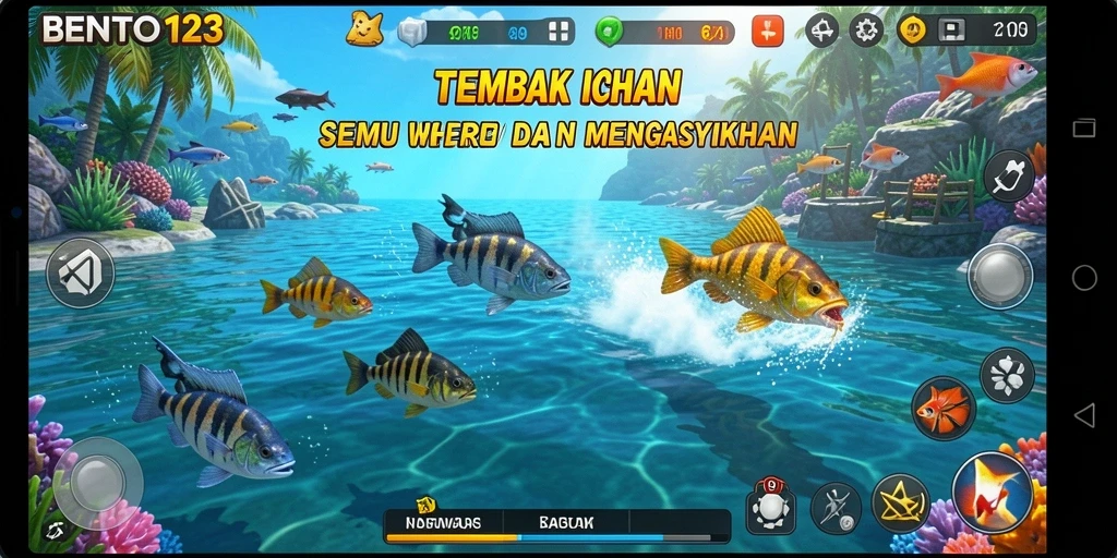 Gameplay seru Tembak Ikan dalam BENTO123.