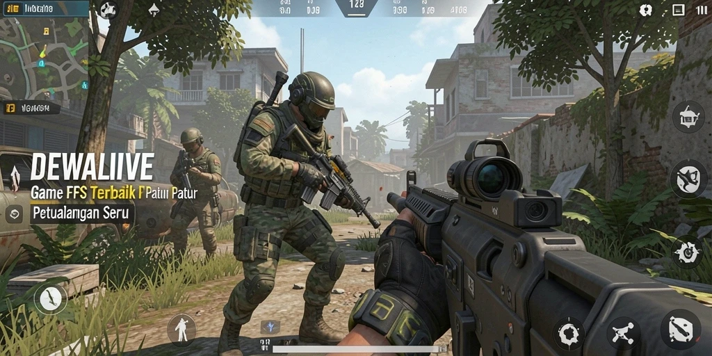 Tampilan gameplay DEWALIVE yang mendebarkan dan penuh aksi.