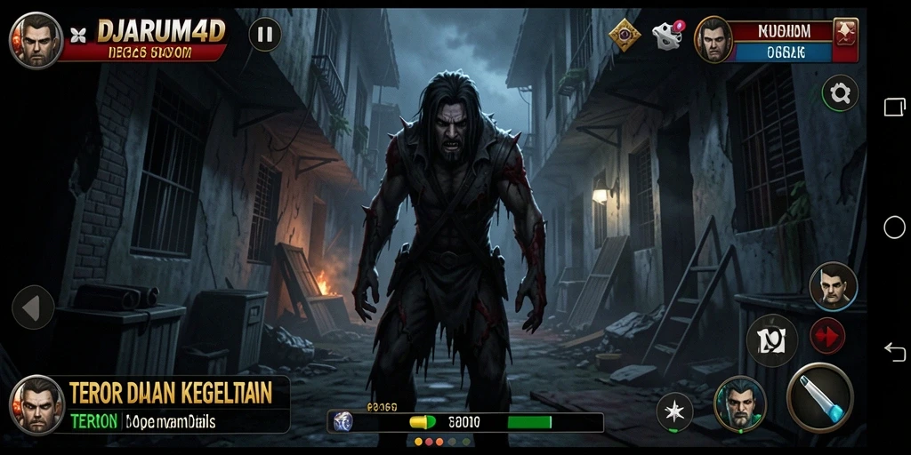 Gambaran gameplay DJARUM4D yang mencekam dan menakutkan.