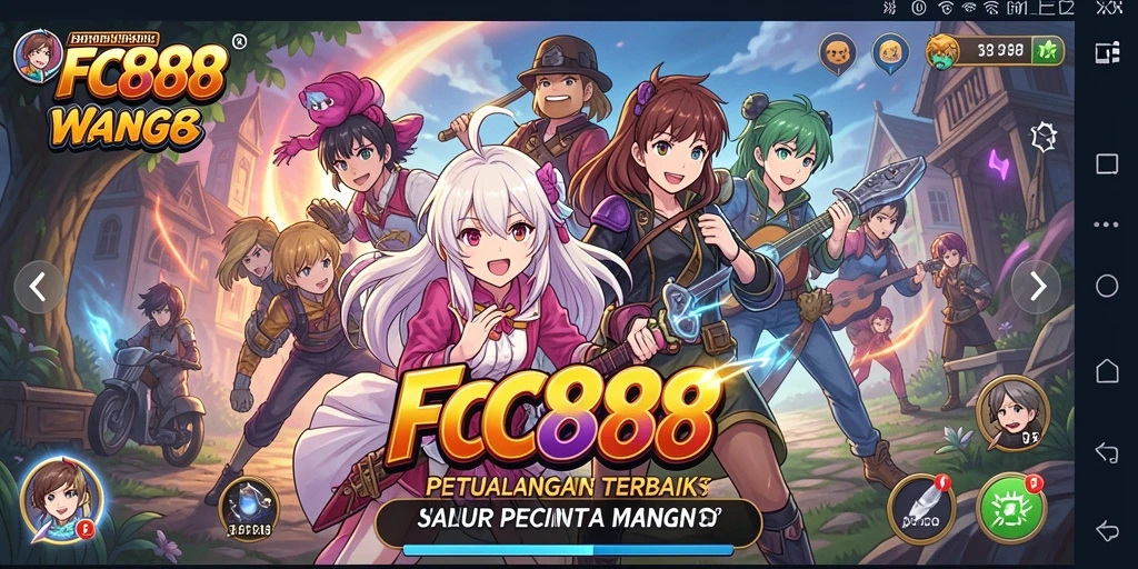 Tangkapan layar dari gameplay FC888 yang menampilkan aksi seru di dunia anime.