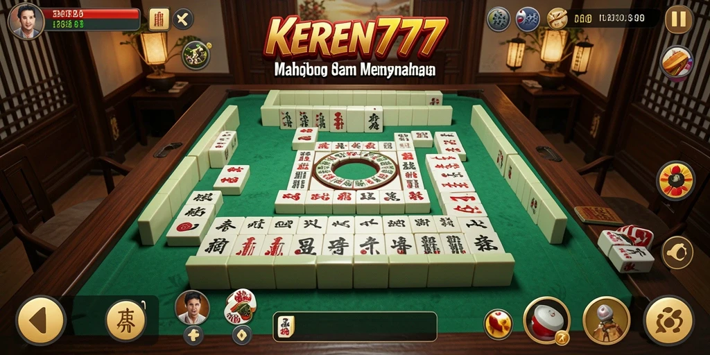 Tampilan gameplay KEREN777 menampilkan pengalaman bermain Mahjong yang seru.