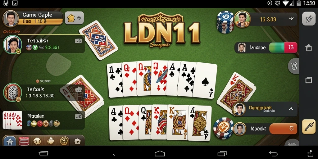 Tampilan gameplay menarik dalam permainan Gaple LDN11.
