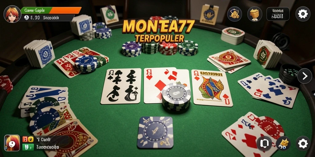 Tampilan gameplay MONTE77 yang seru dan menarik.