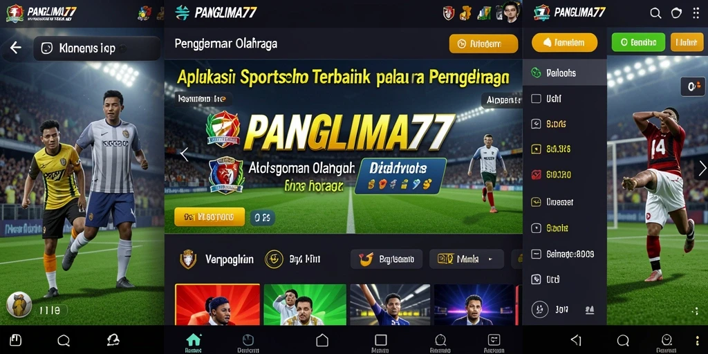 Tampilan gameplay menarik dari aplikasi Sportsbook PANGLIMA77.