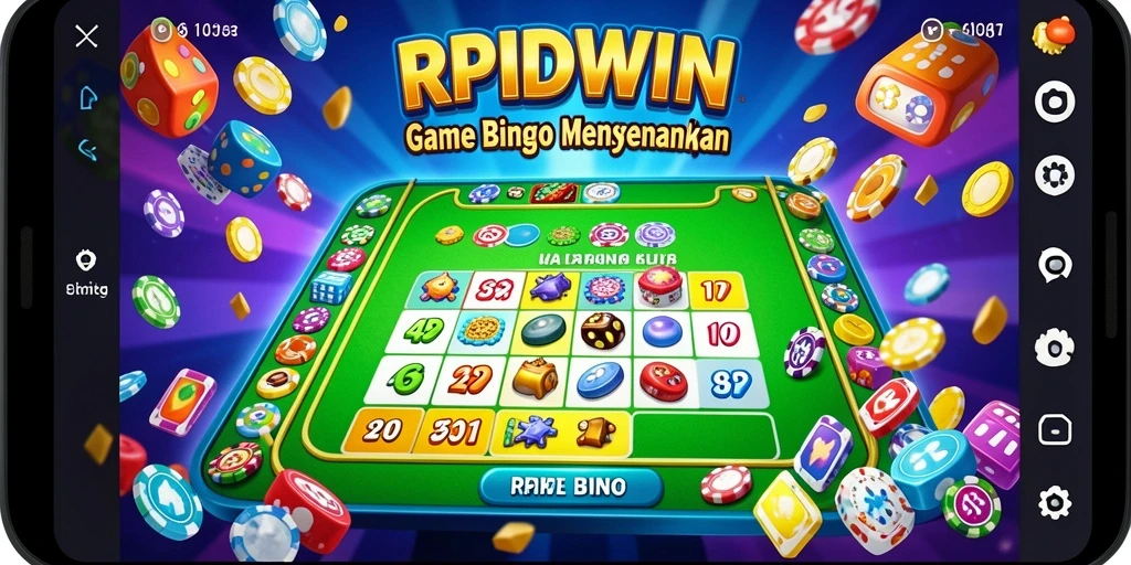 Screenshot gameplay RPIDWIN yang menunjukkan keseruan permainan Bingo.