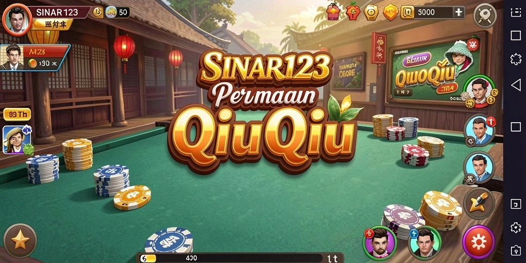 Tangkapan layar SINAR123 menampilkan momen seru saat bermain QiuQiu.