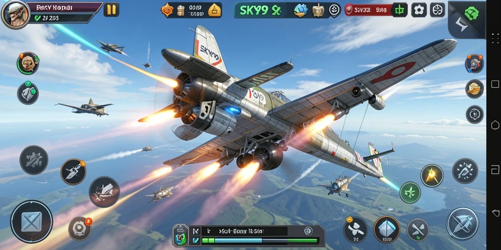 Tampilan gameplay <strong>SKY99</strong> yang menampilkan strategi dan pembangunan kerajaan.