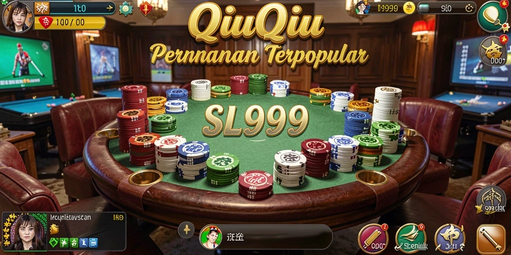Tampilan gameplay QiuQiu yang seru dan interaktif di SL999.
