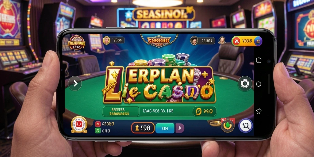 Tampilan gameplay V98 yang menarik dan interaktif di Live Casino.
