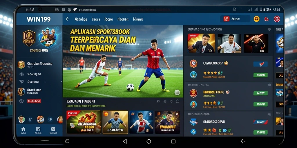 Tampilan gameplay Sportsbook yang menarik dan responsif.